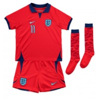England Marcus Rashford #11 Replica Away Minikit World Cup 2022 Short Sleeve (+ pants)